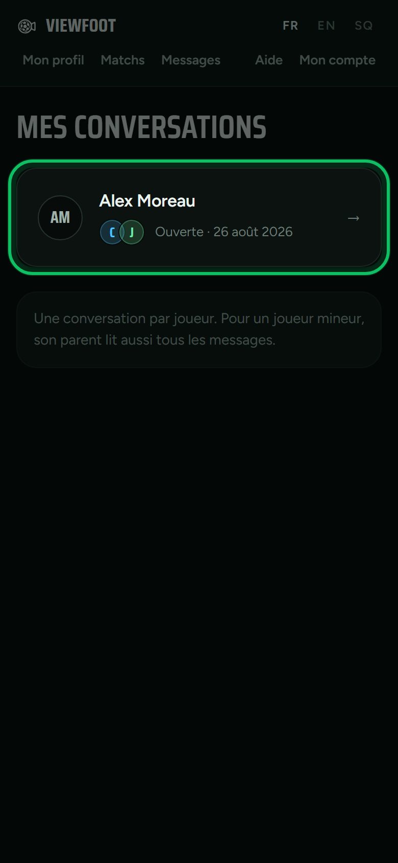 Écran : Ouvre tes messages